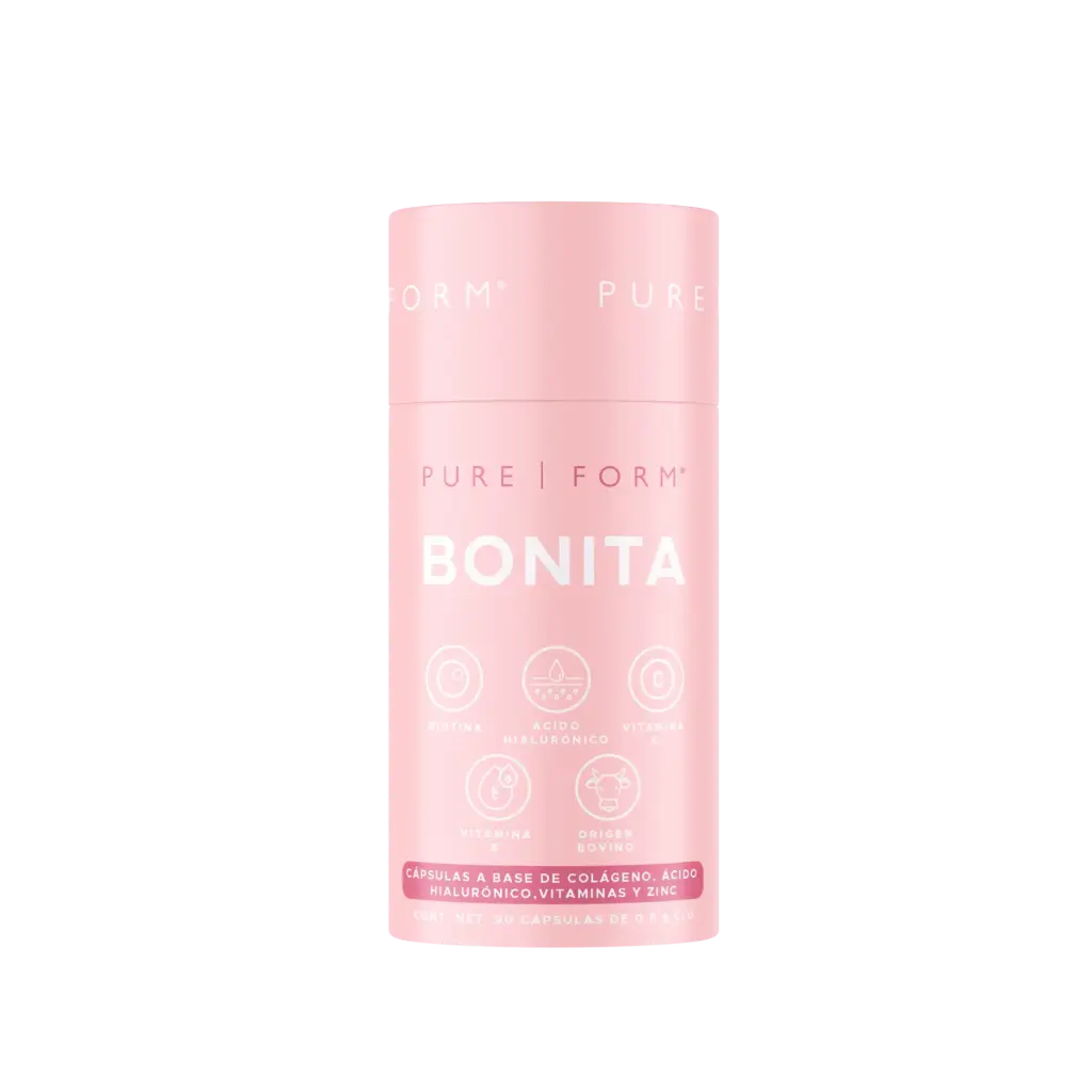 Bonita Colágeno con Ácido Hialurónico - 90 cápsulas - 45 servicios