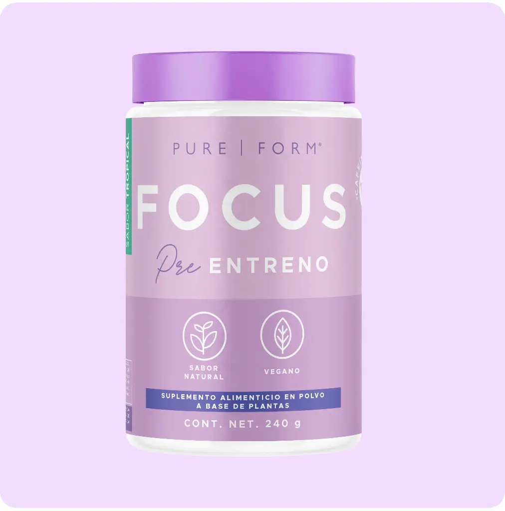 Focus Pre Entreno Vegano - 240 g - 20 servicios